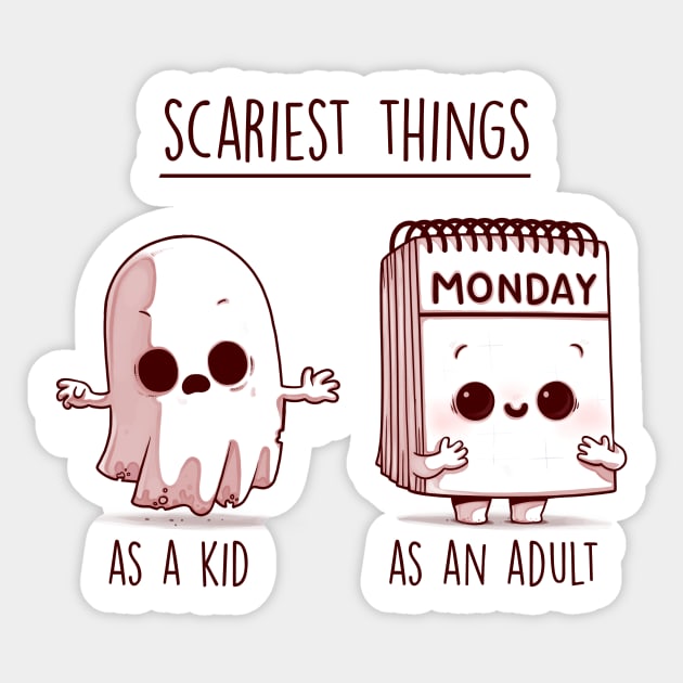 Scariest things Sticker by Naolito